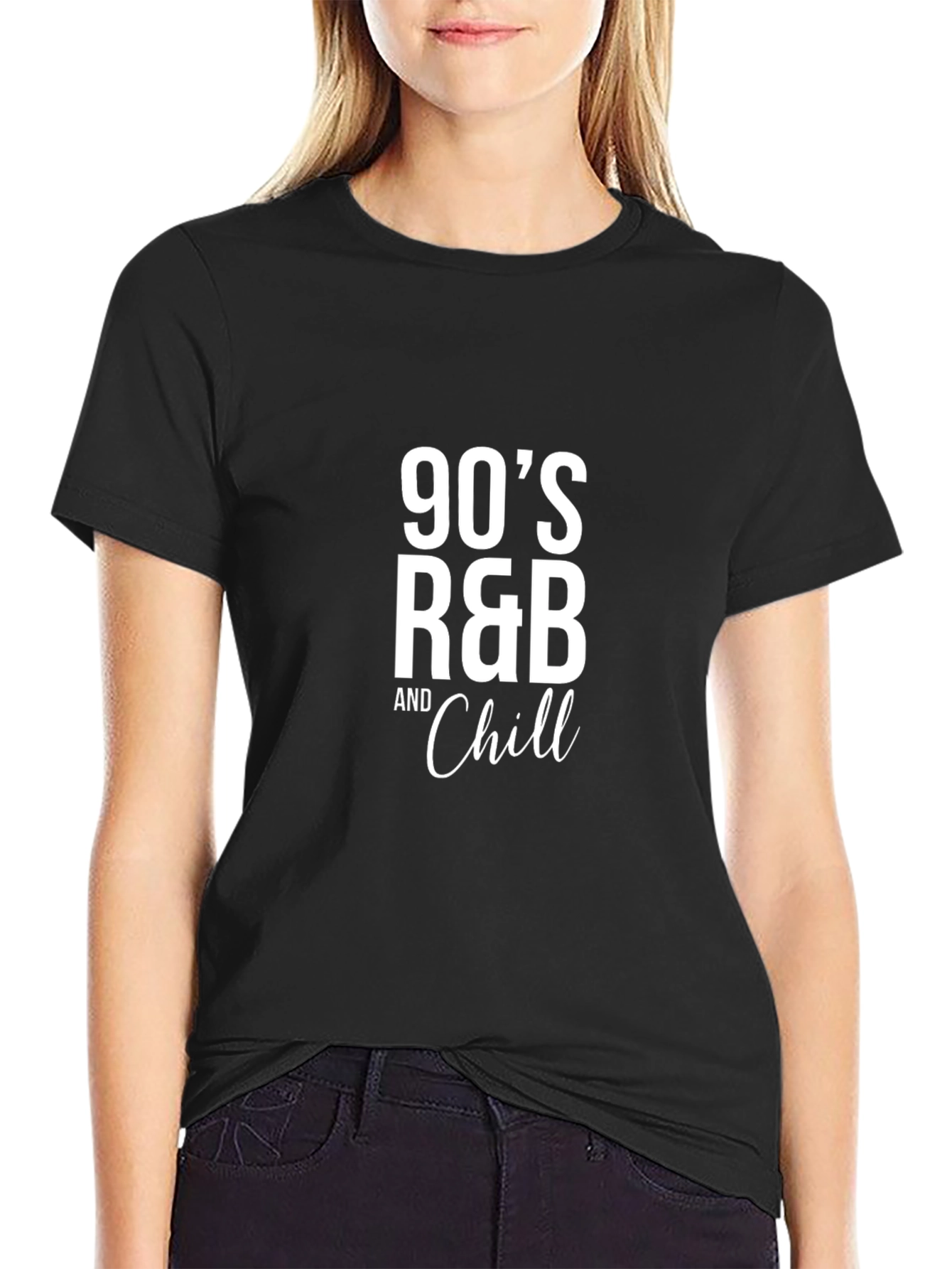 90s R&B and Chill Black T-Shirt