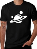 Planet Graphic Tee - Black Stylish & Unique