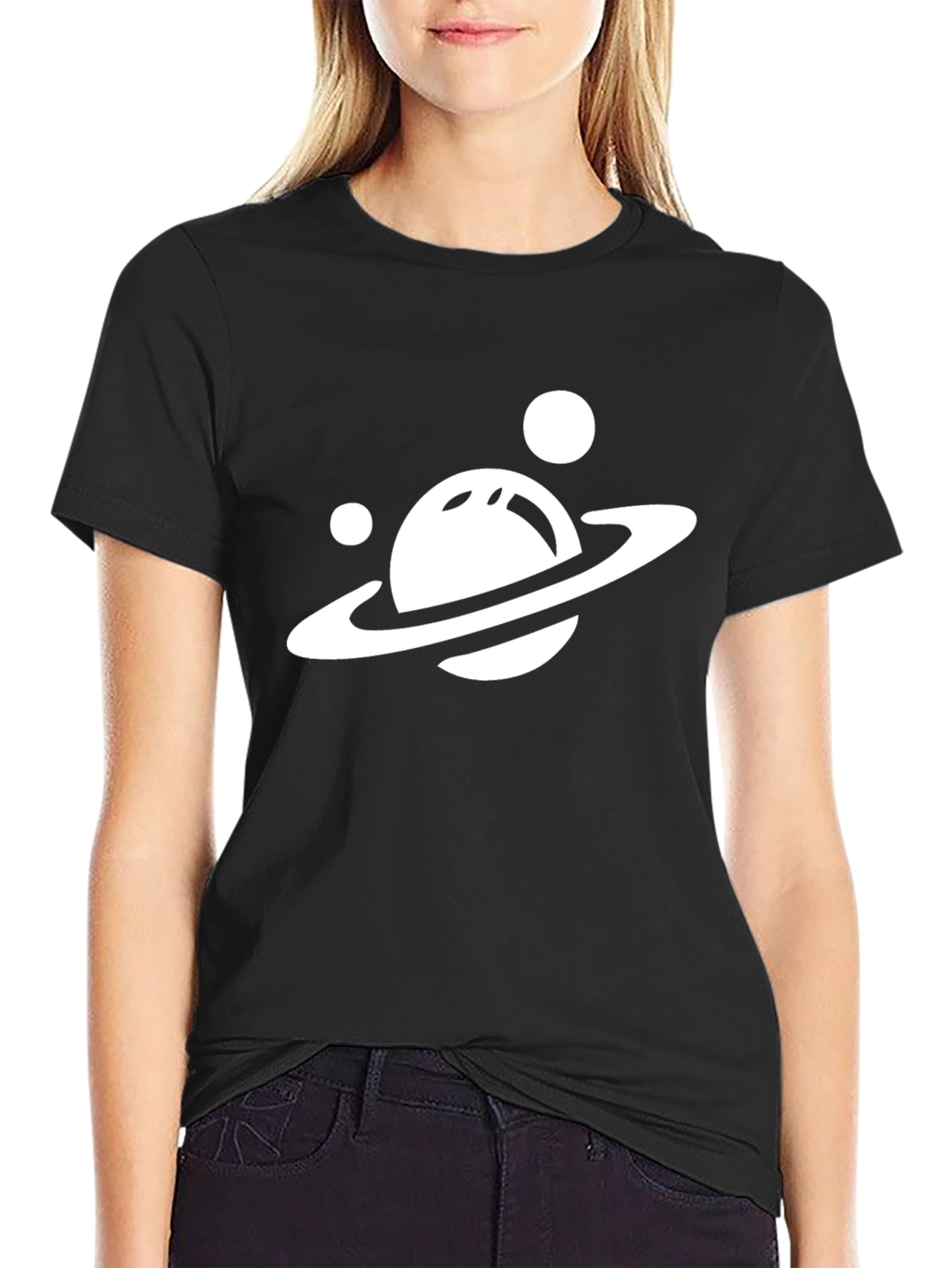 Planet Graphic Tee - Black Stylish & Unique
