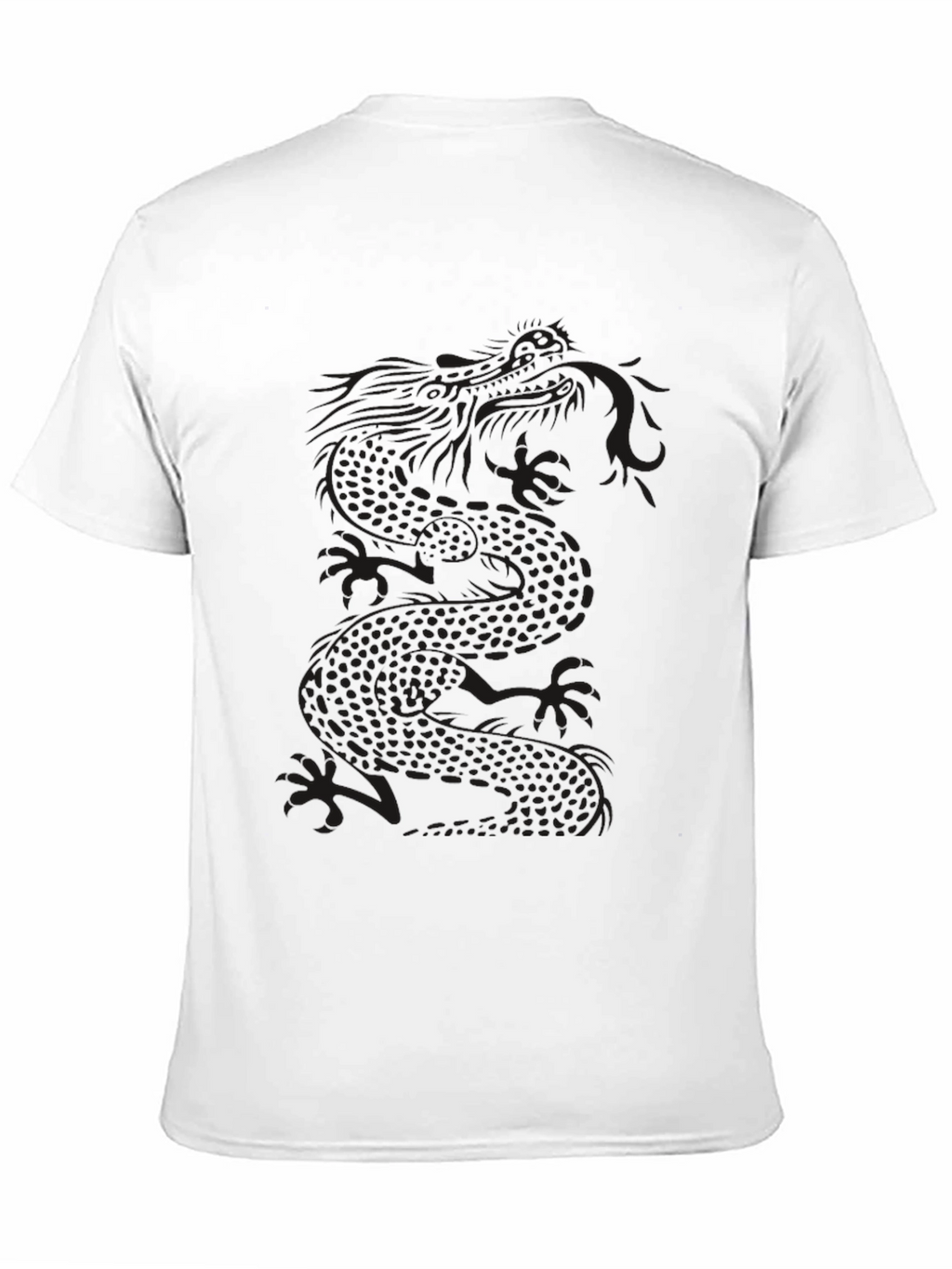 Mens Black Dragon Graphic T-Shirt
