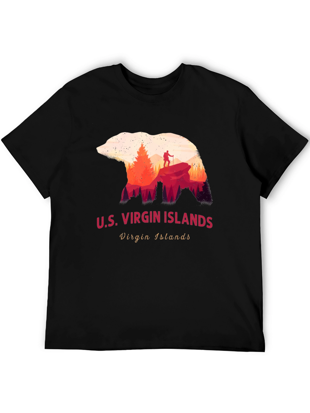 U.S. Virgin Islands Bear Silhouette T-Shirt