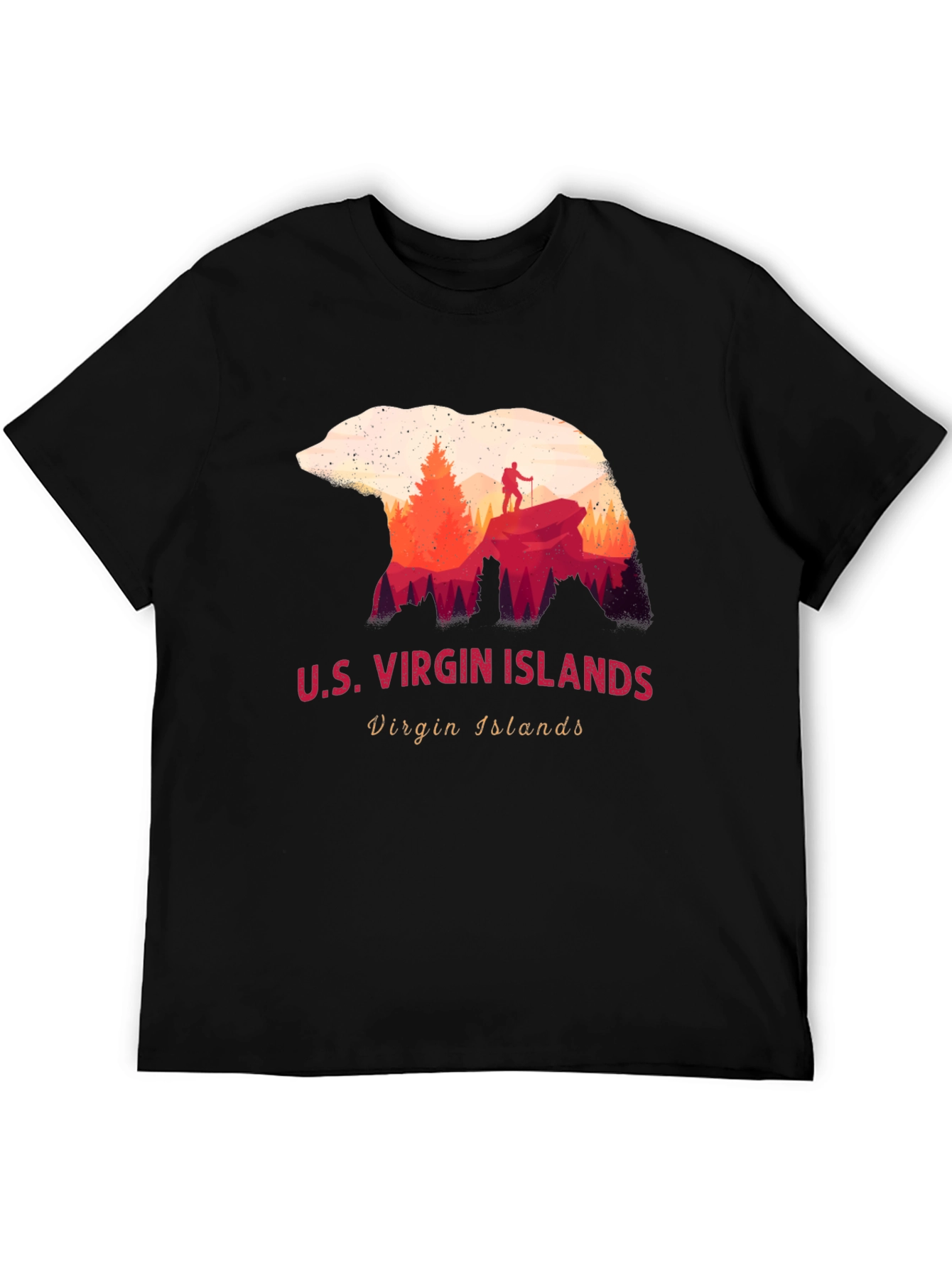 U.S. Virgin Islands Bear Silhouette T-Shirt