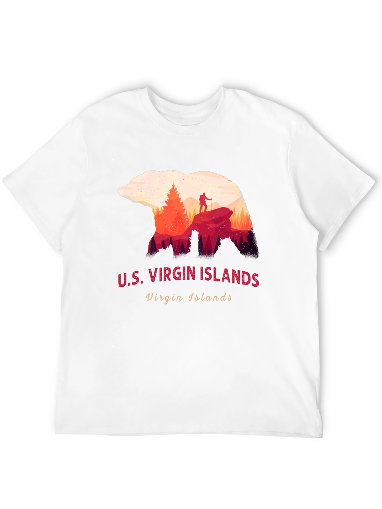 U.S. Virgin Islands Bear Silhouette T-Shirt