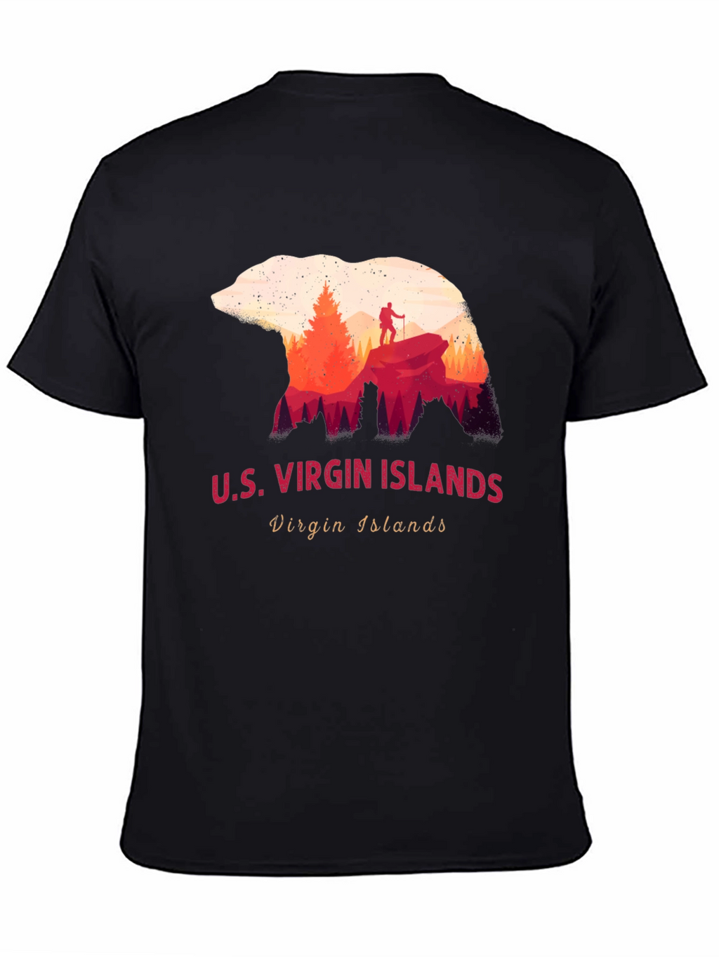 U.S. Virgin Islands Bear Silhouette T-Shirt