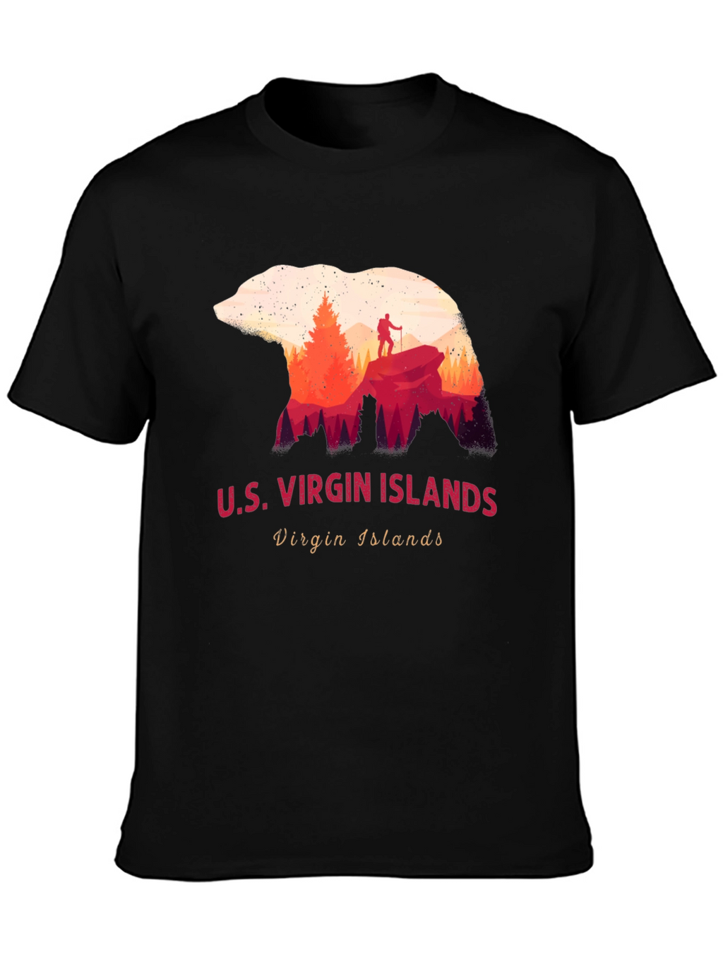 U.S. Virgin Islands Bear Silhouette T-Shirt