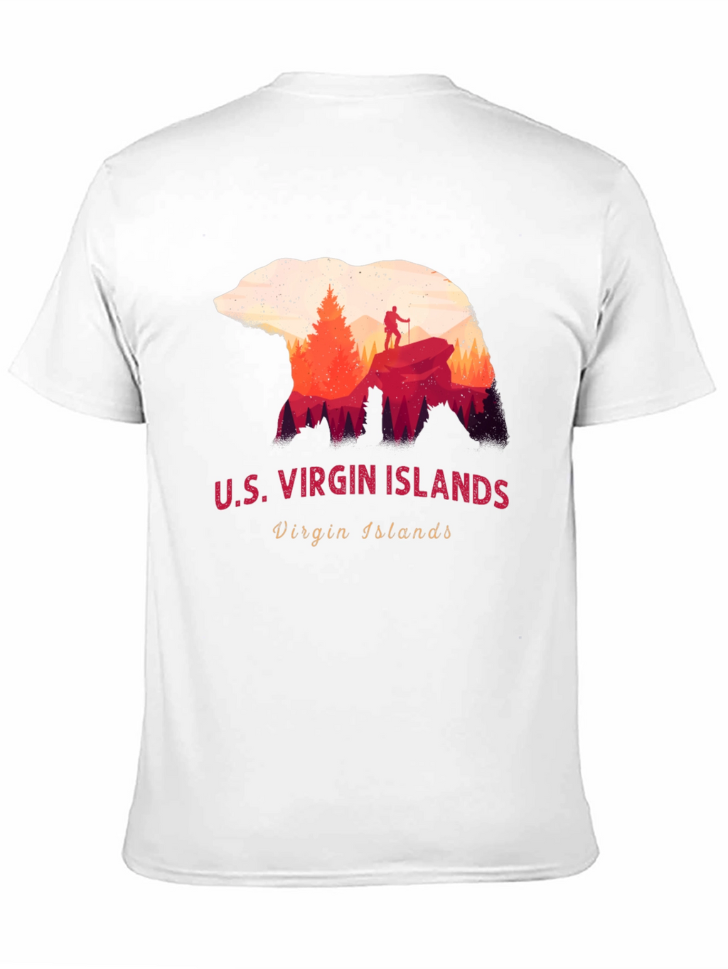U.S. Virgin Islands Bear Silhouette T-Shirt