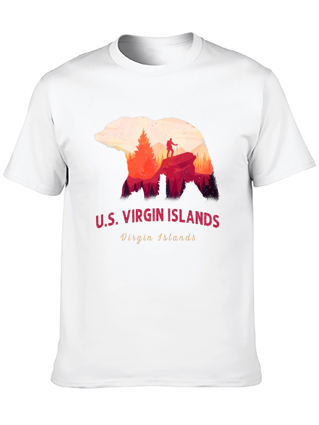 U.S. Virgin Islands Bear Silhouette T-Shirt