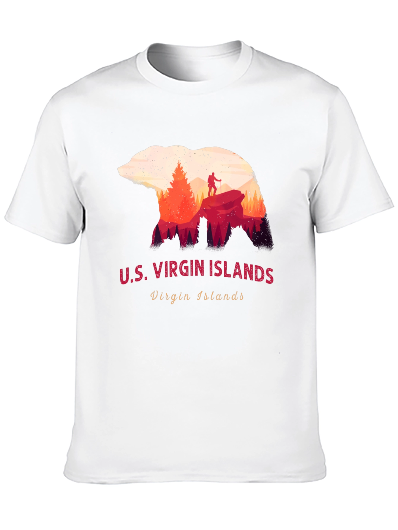 U.S. Virgin Islands Bear Silhouette T-Shirt