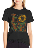 Sunflower LOVE Graphic Tee