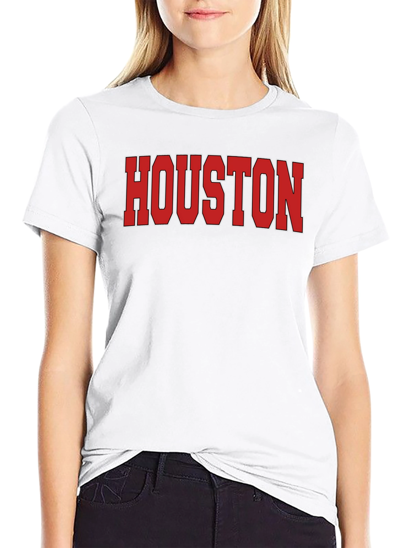 Houston Graphic Print Crew Neck T-Shirt