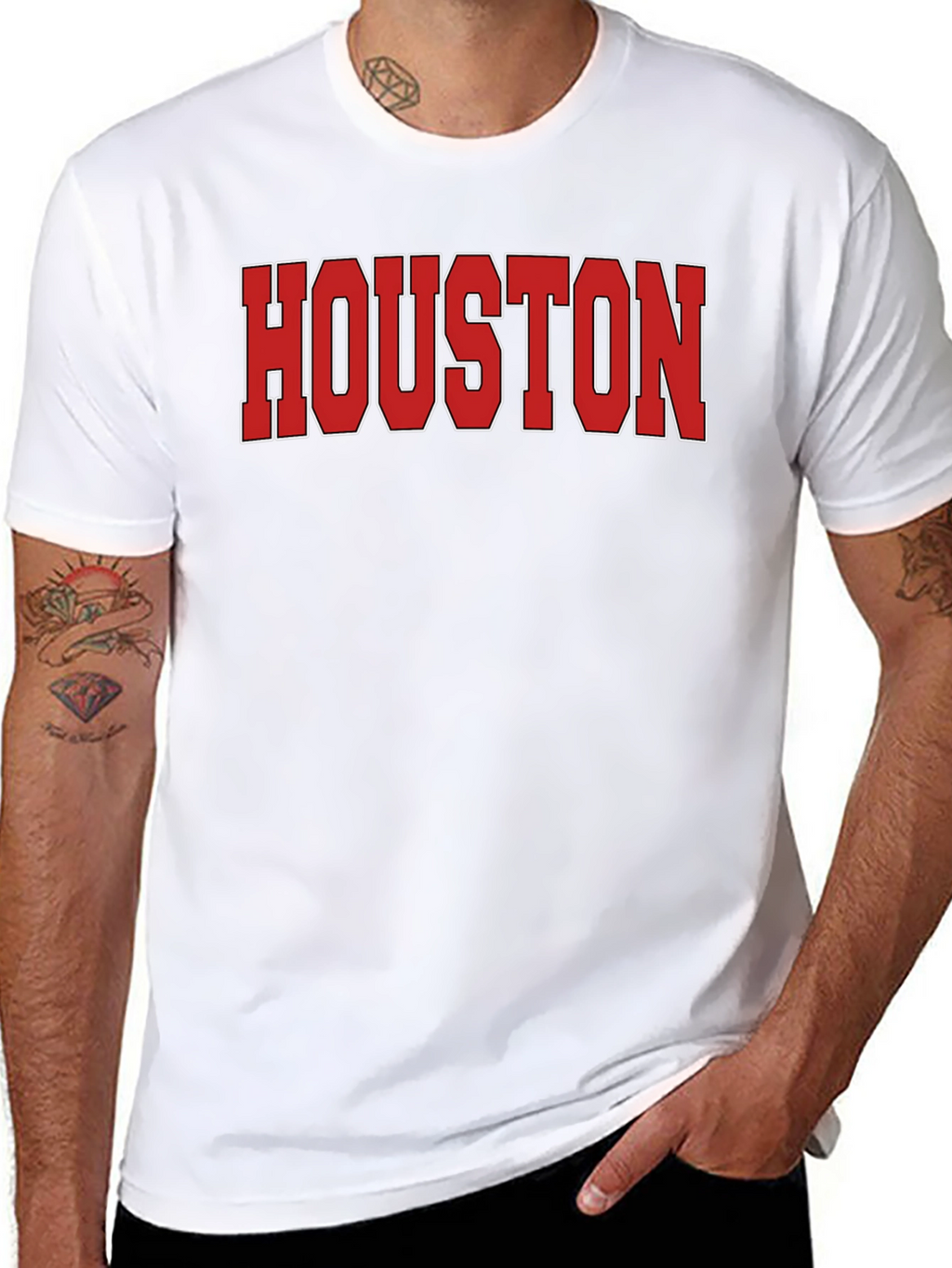 Houston Graphic Print Crew Neck T-Shirt