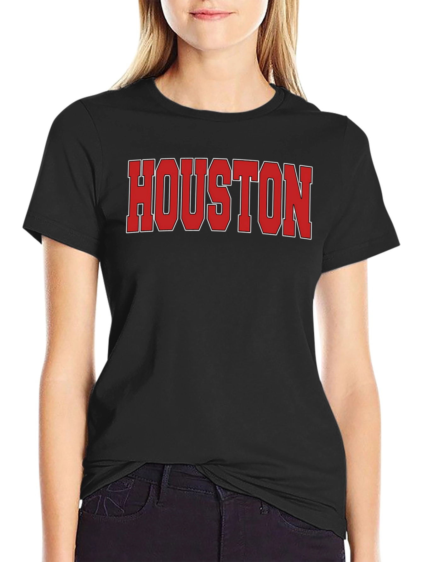 Houston Graphic Print Crew Neck T-Shirt