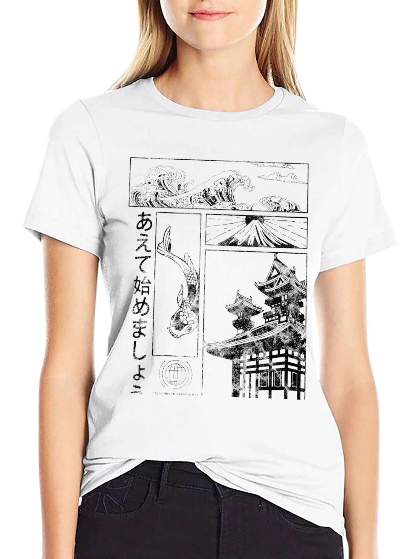 Japanese Art Style Graphic T-Shirt
