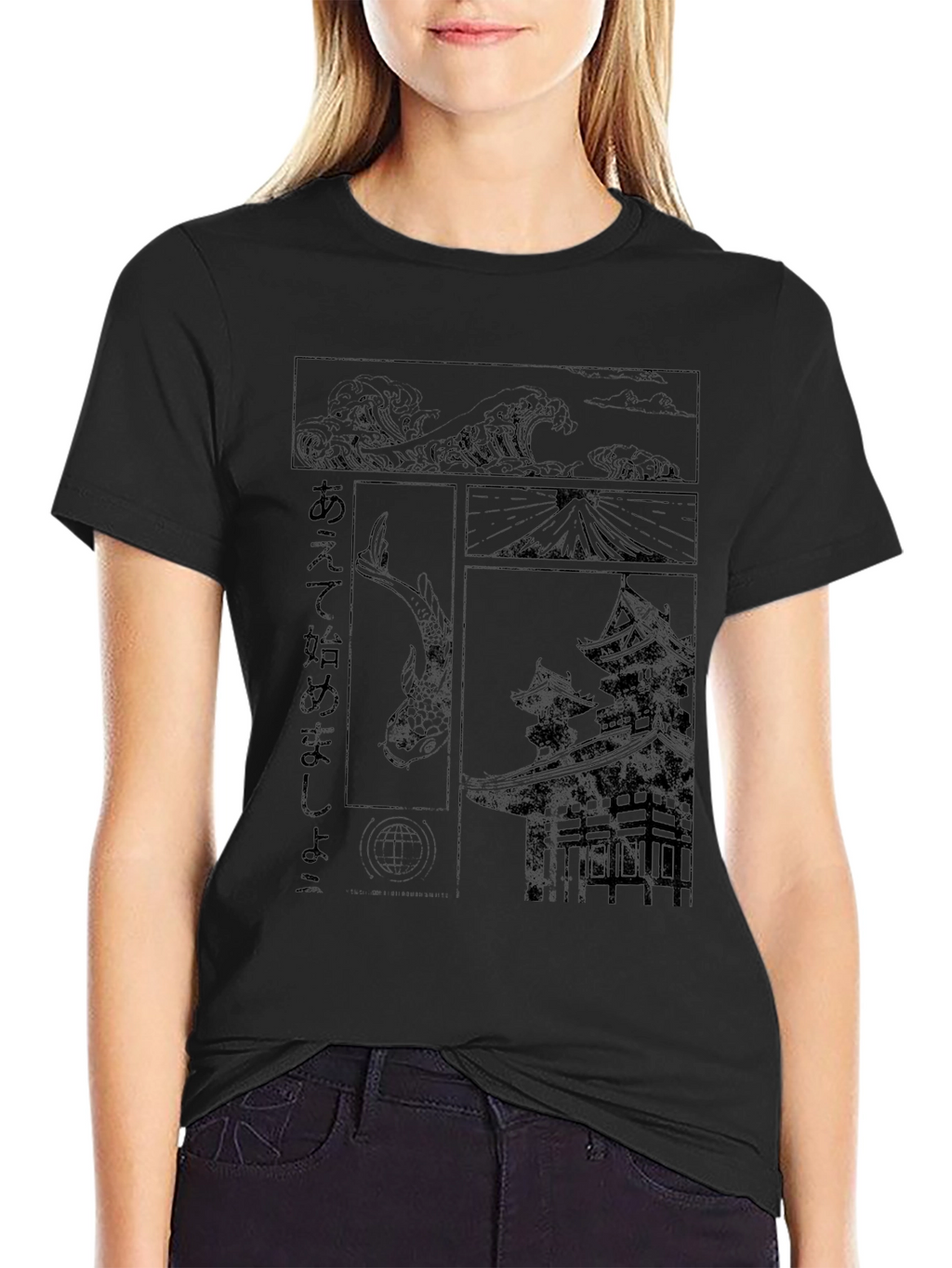 Japanese Art Style Graphic T-Shirt