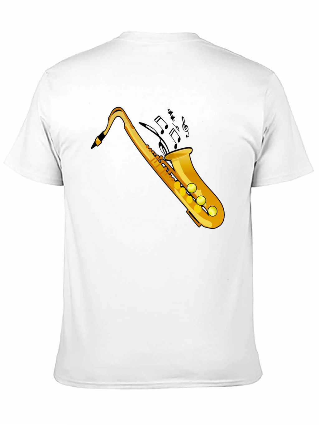 Cool Saxophone Graphic Tee - Black