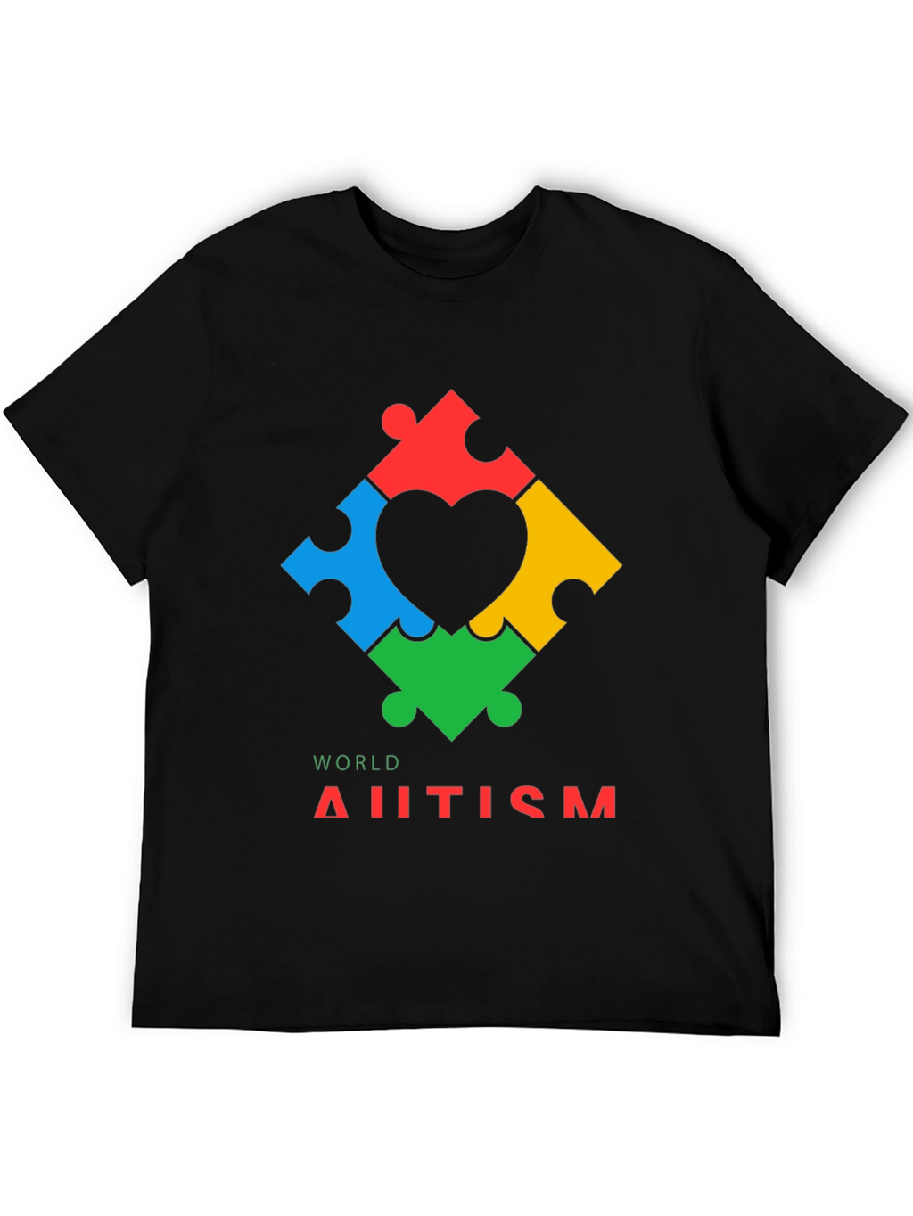 World Autism Awareness Puzzle Heart T-Shirt