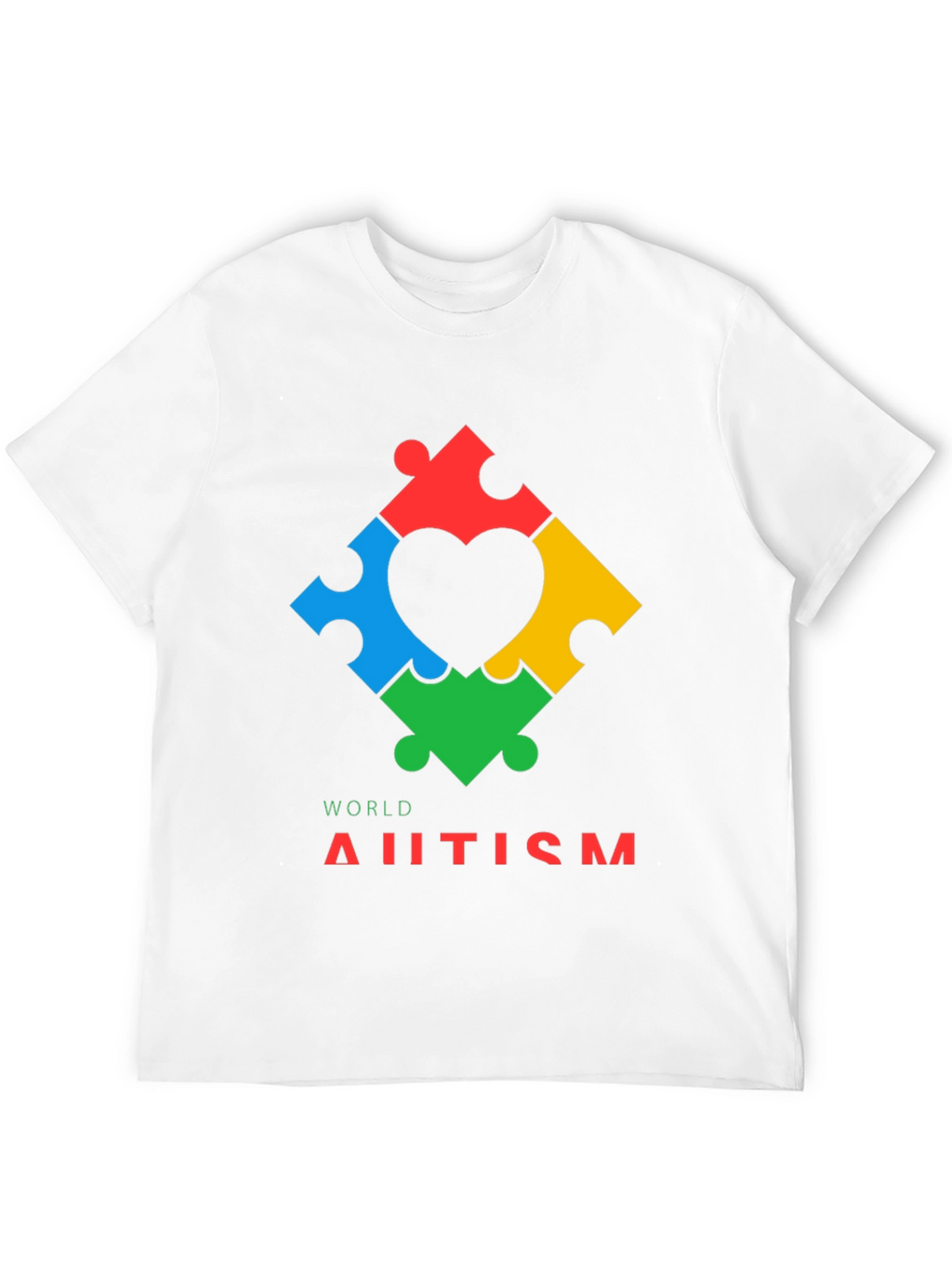 World Autism Awareness Puzzle Heart T-Shirt
