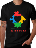 World Autism Awareness Puzzle Heart T-Shirt
