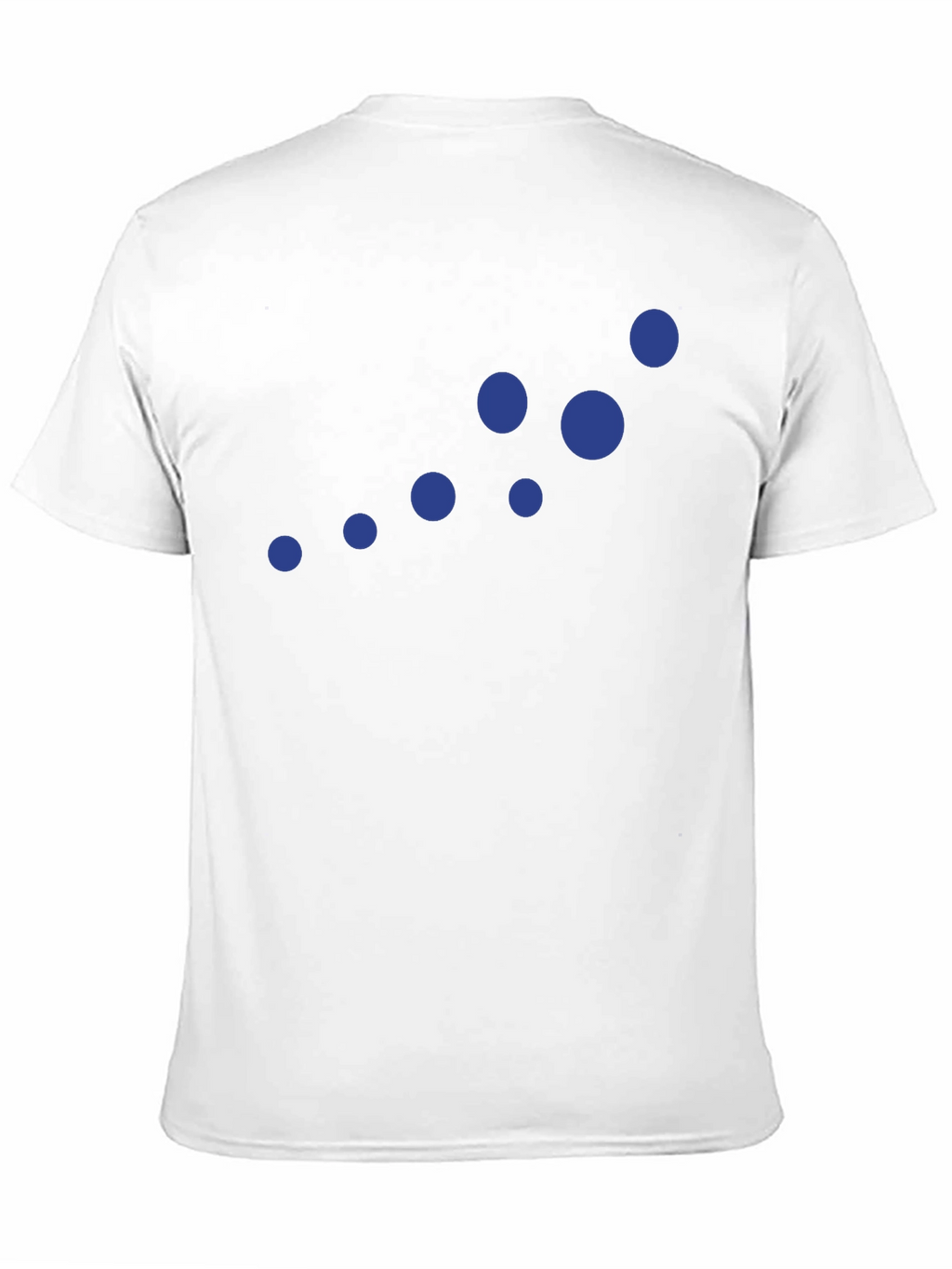 Stylish Black Tee with Blue Dots