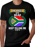 South Africa Flag T-Shirt: The Voices in My Head