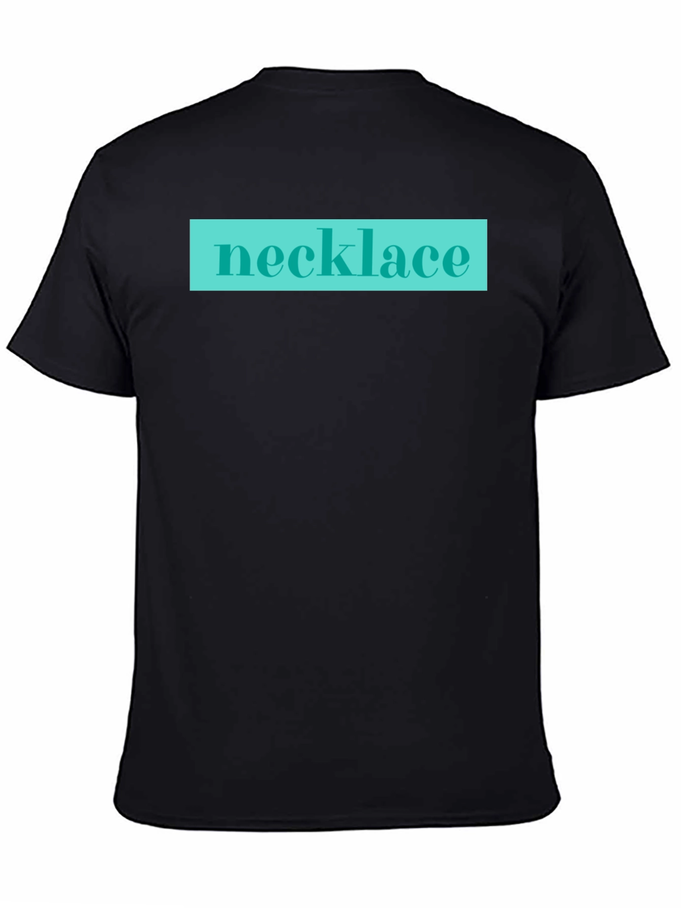 Necklace Graphic Tee - Black Casual Shirt