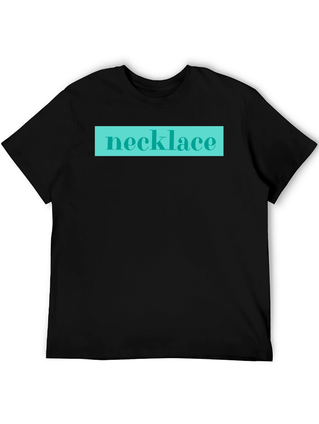 Necklace Graphic Tee - Black Casual Shirt