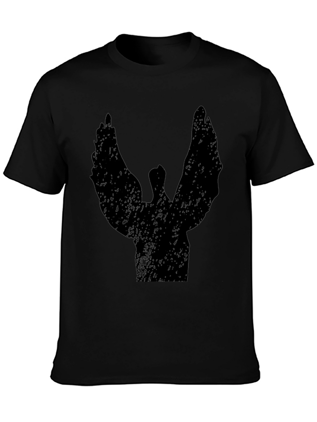 Winged Silhouette Black T-Shirt