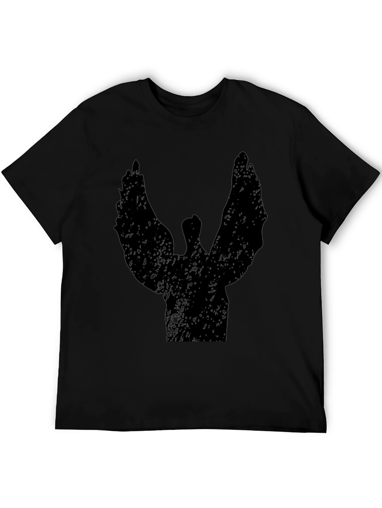 Winged Silhouette Black T-Shirt