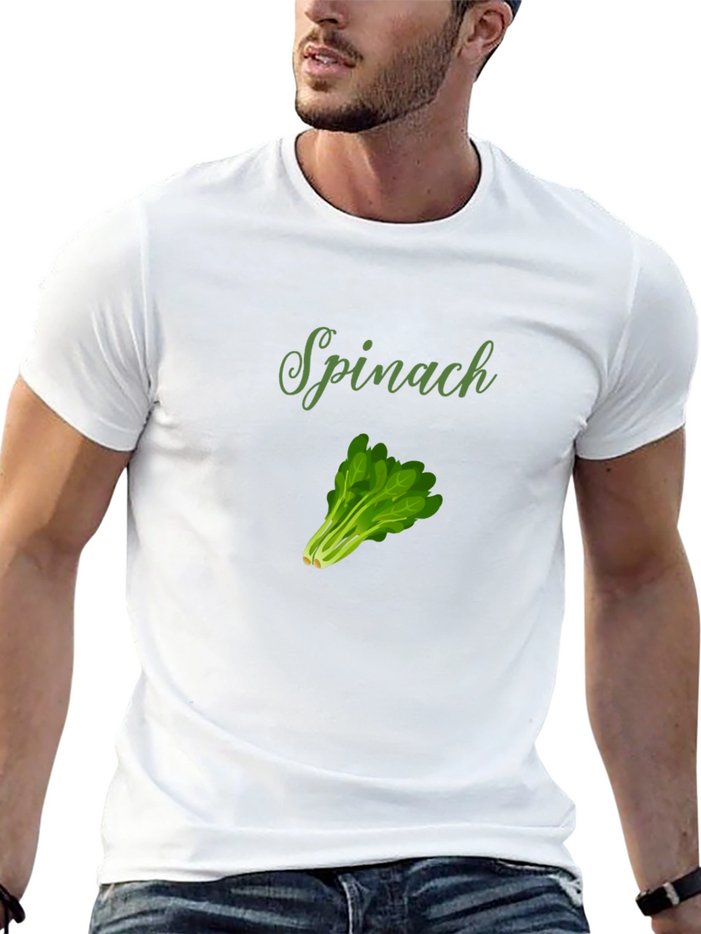 Spinach Graphic Tee - Fresh & Fun!