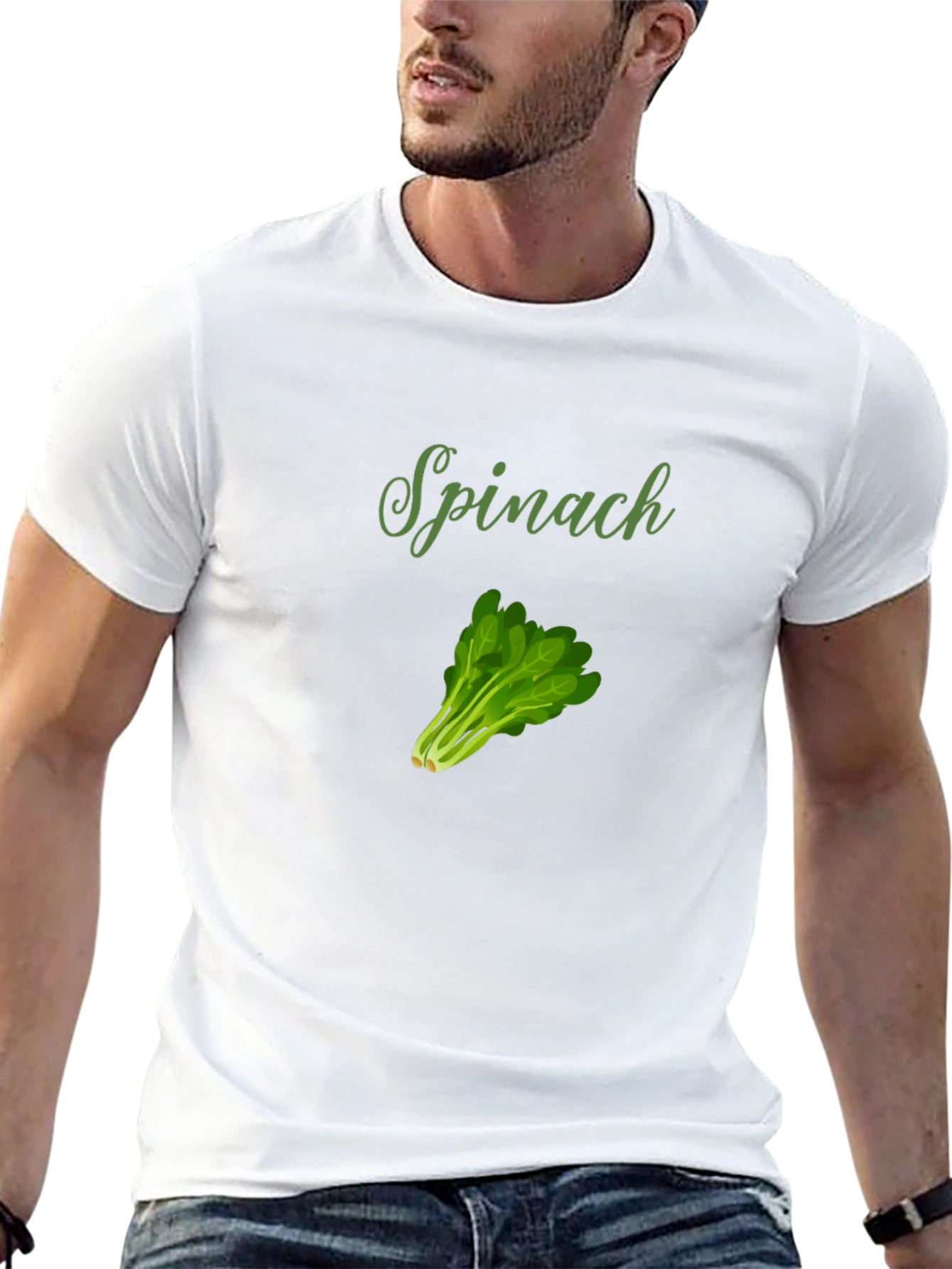 Spinach Graphic Tee - Fresh & Fun!