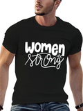 Women Are Strong Graphic Tee - Black