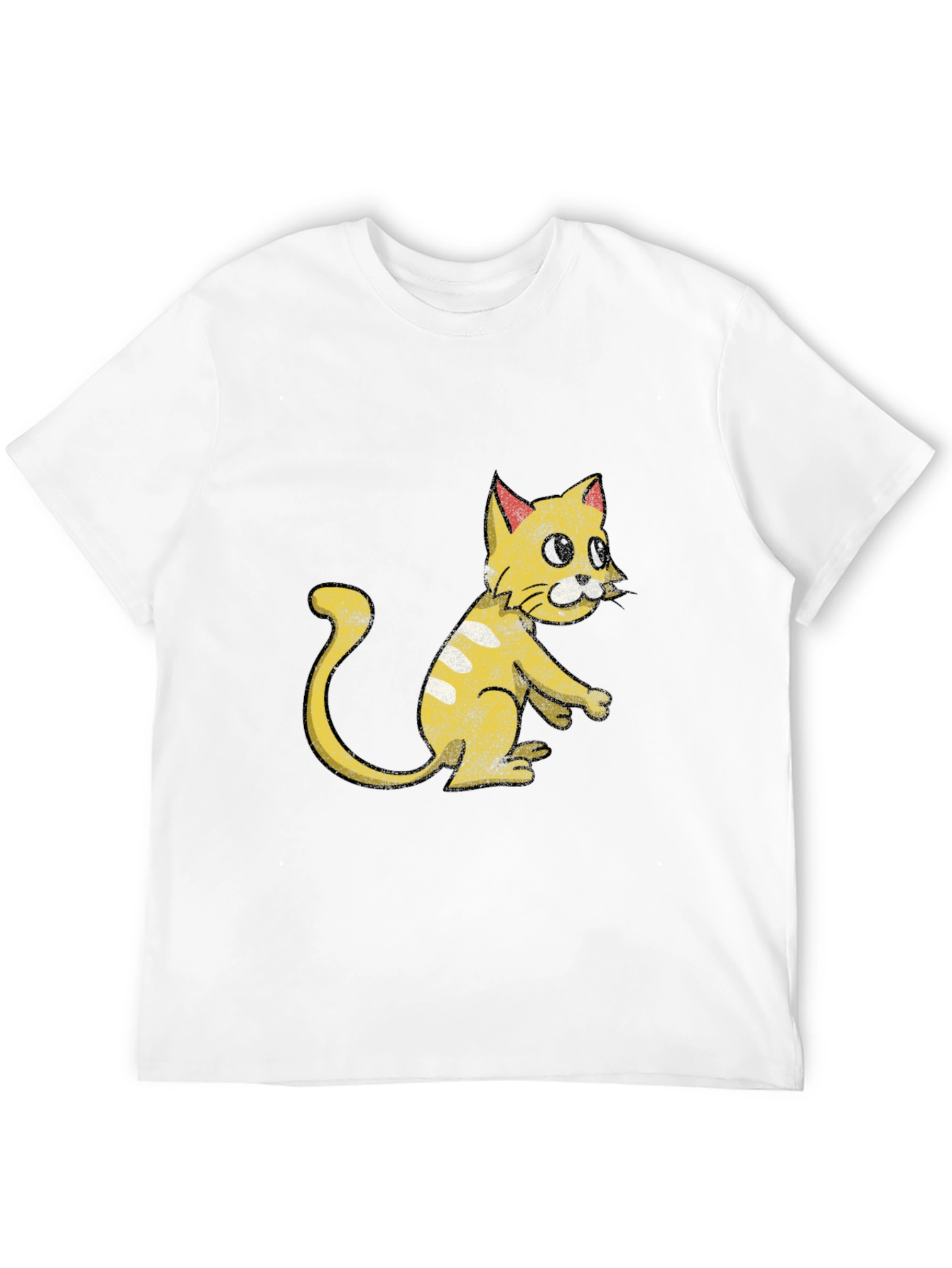 Funny Cartoon Cat Graphic T-Shirt