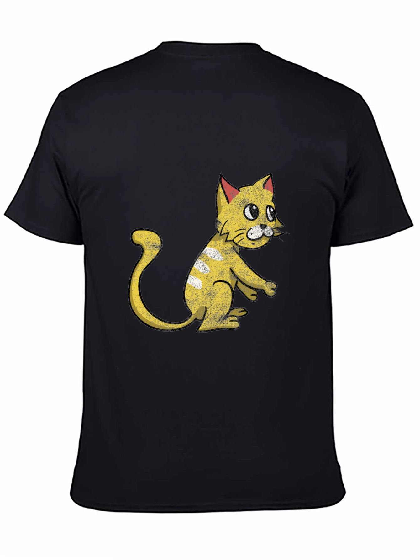 Funny Cartoon Cat Graphic T-Shirt