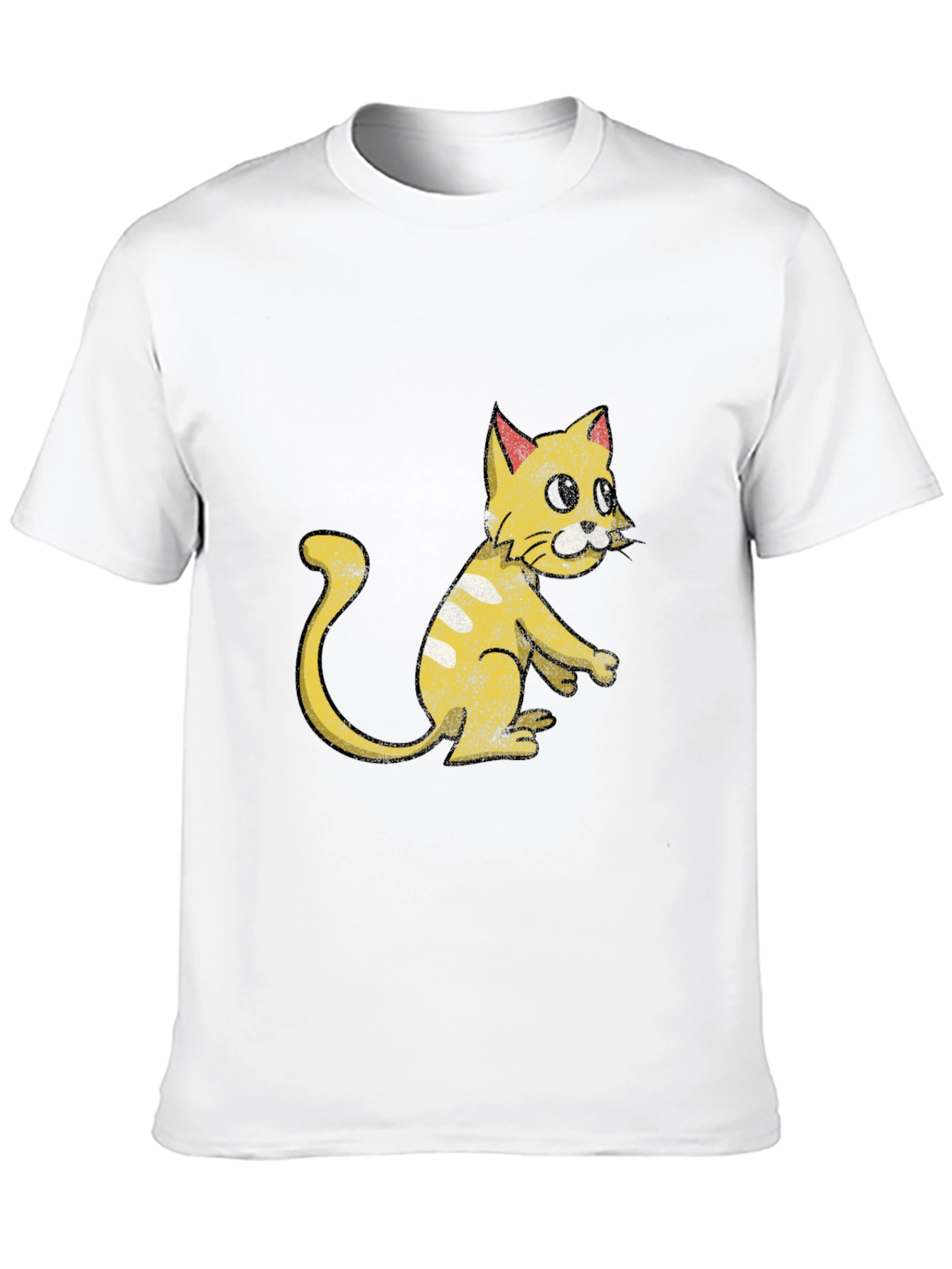 Funny Cartoon Cat Graphic T-Shirt