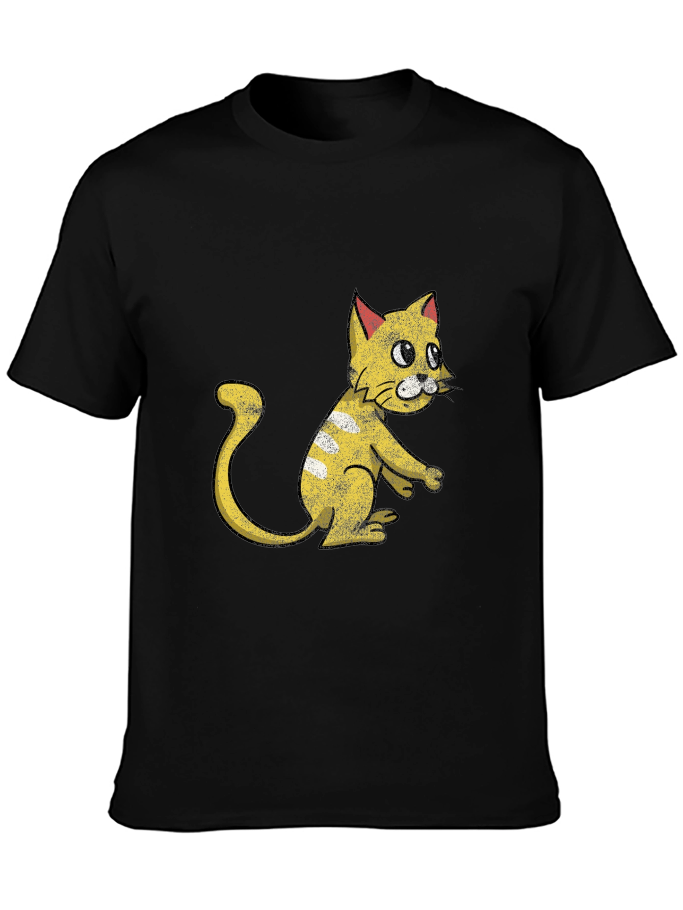 Funny Cartoon Cat Graphic T-Shirt