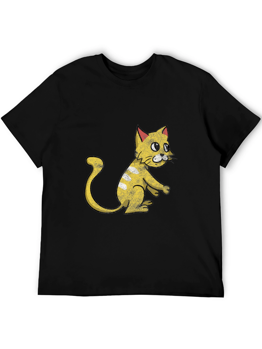 Funny Cartoon Cat Graphic T-Shirt