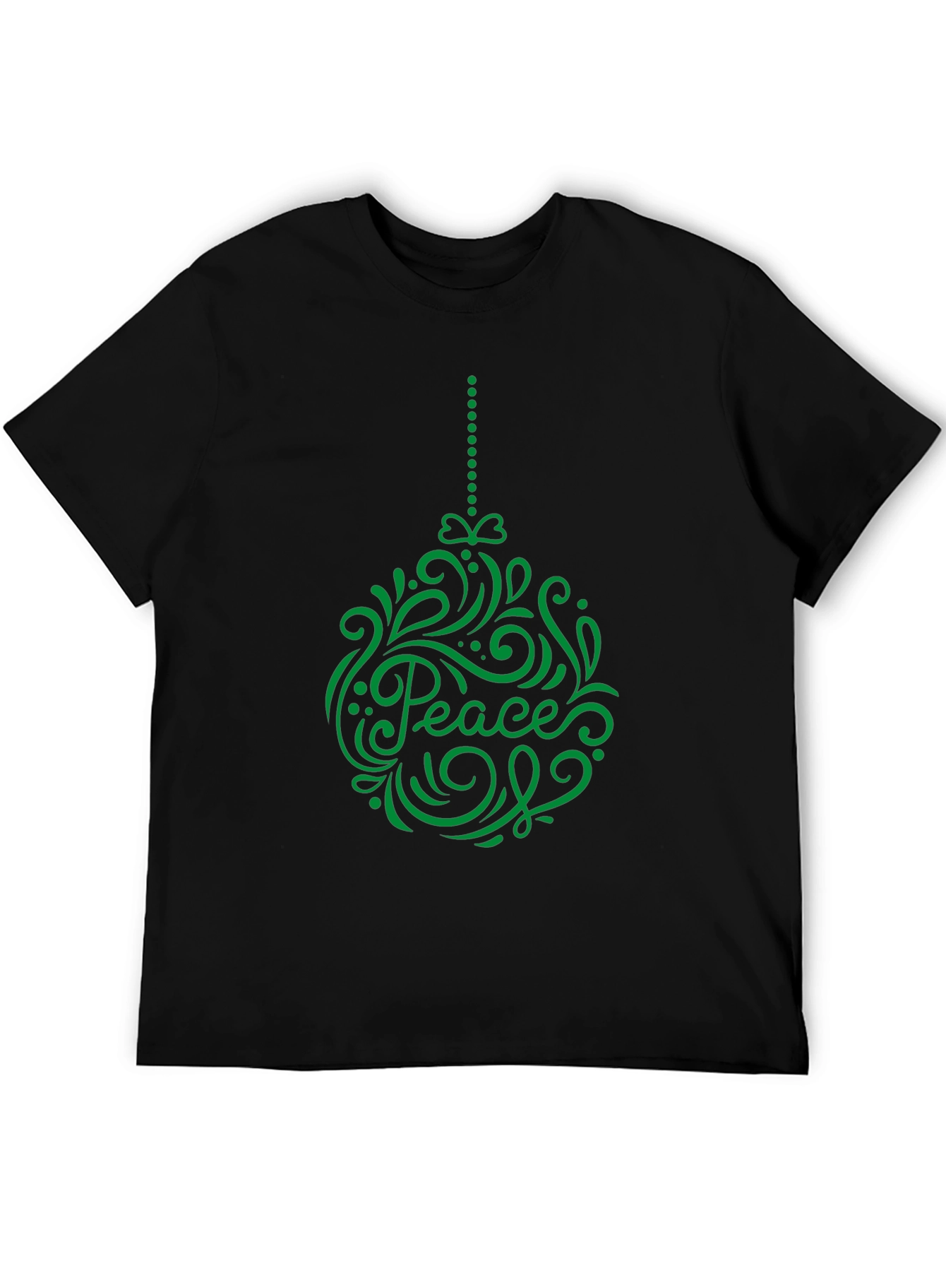 Peace Ornament Graphic Tee - Holiday Cheer T-Shirt