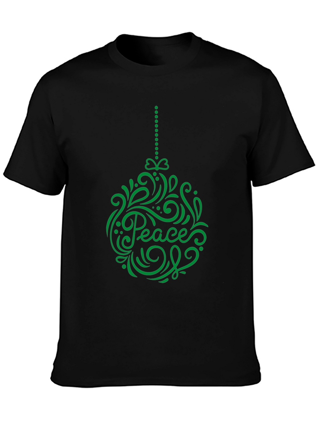 Peace Ornament Graphic Tee - Holiday Cheer T-Shirt