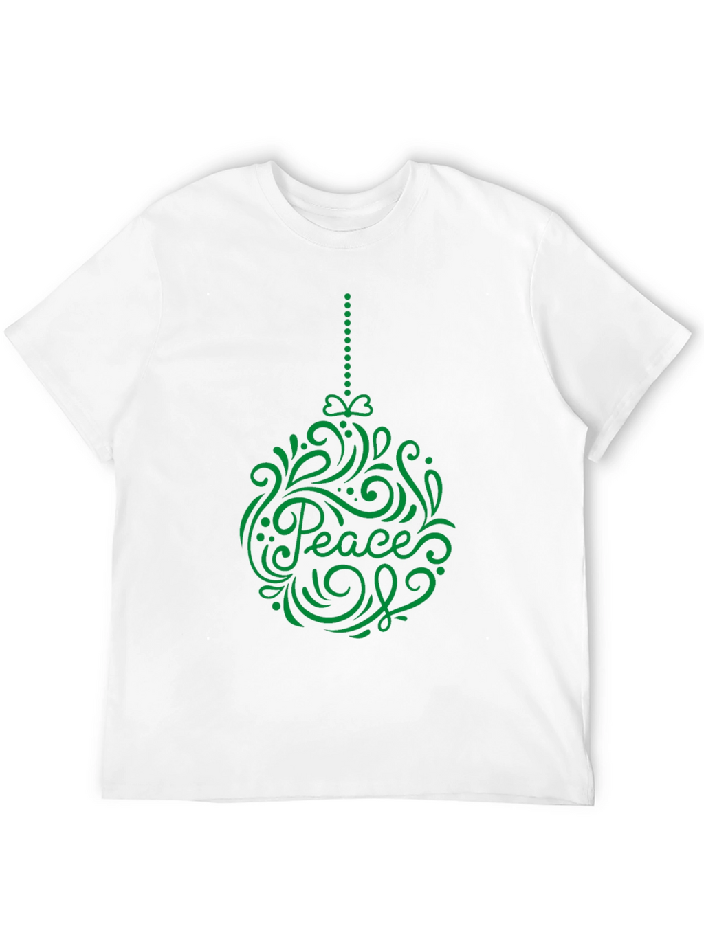 Peace Ornament Graphic Tee - Holiday Cheer T-Shirt