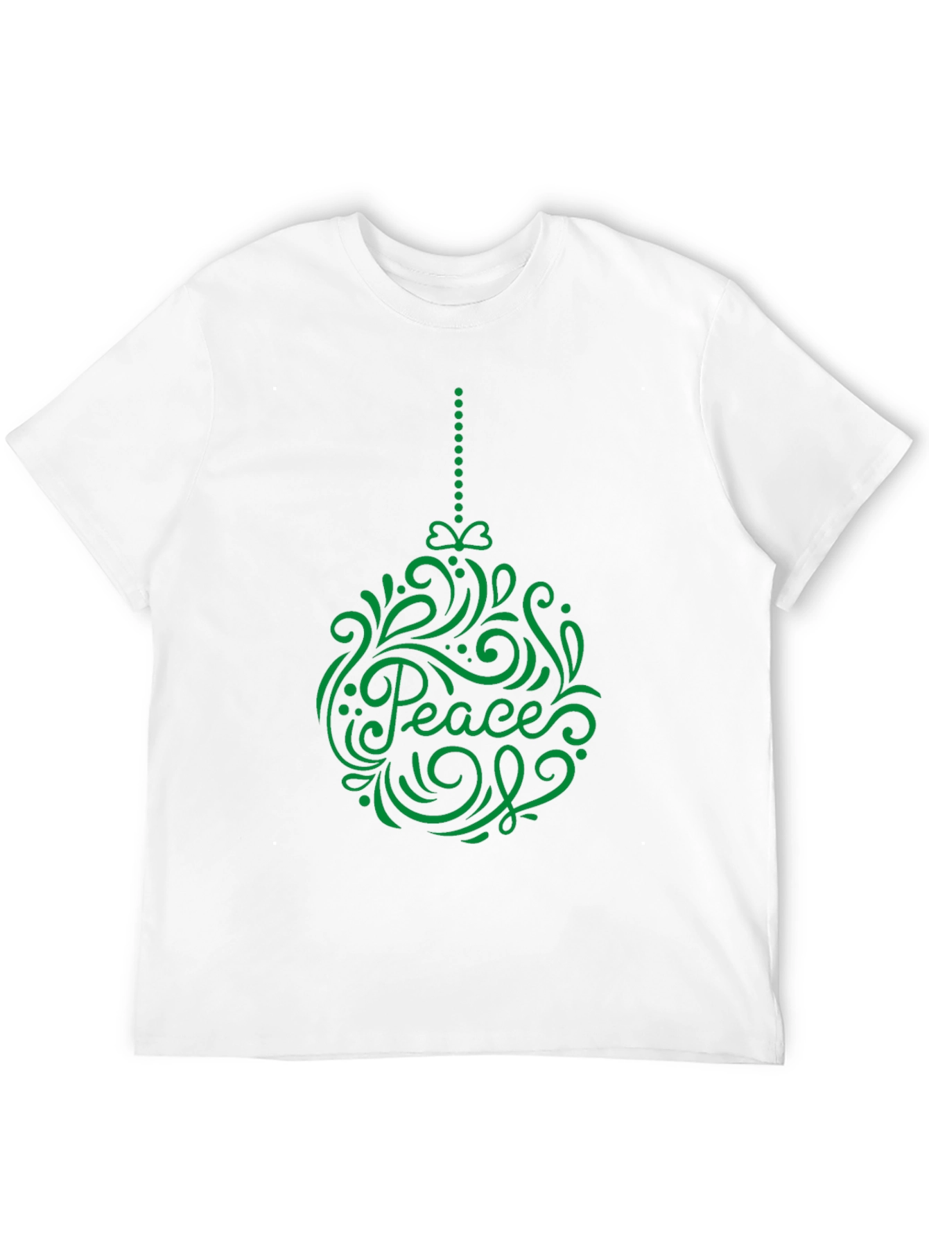 Peace Ornament Graphic Tee - Holiday Cheer T-Shirt
