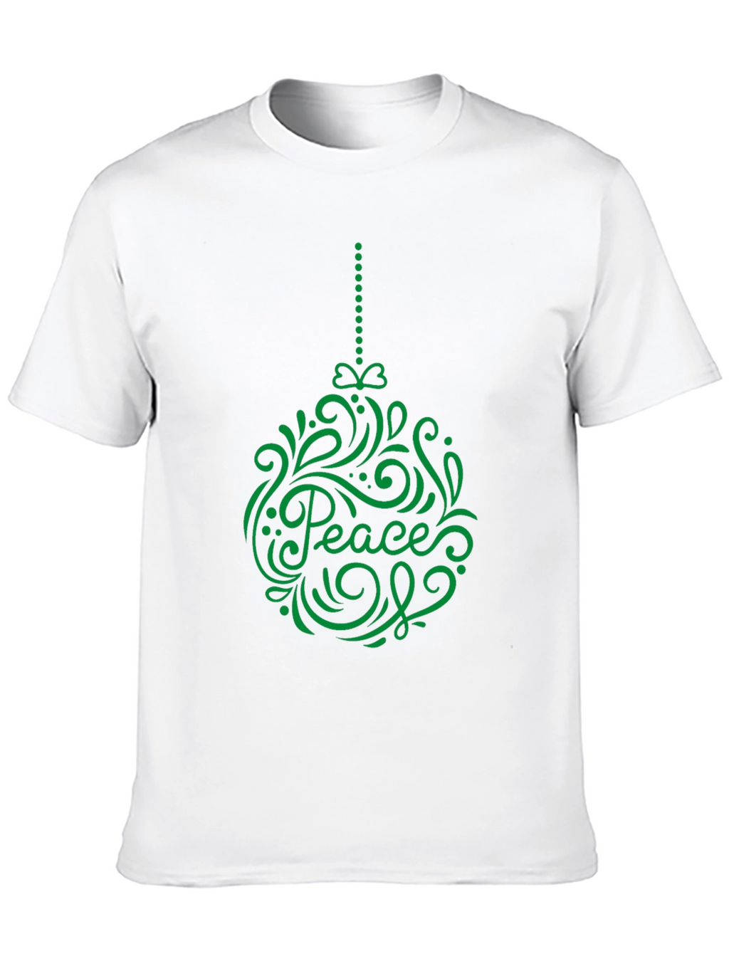 Peace Ornament Graphic Tee - Holiday Cheer T-Shirt