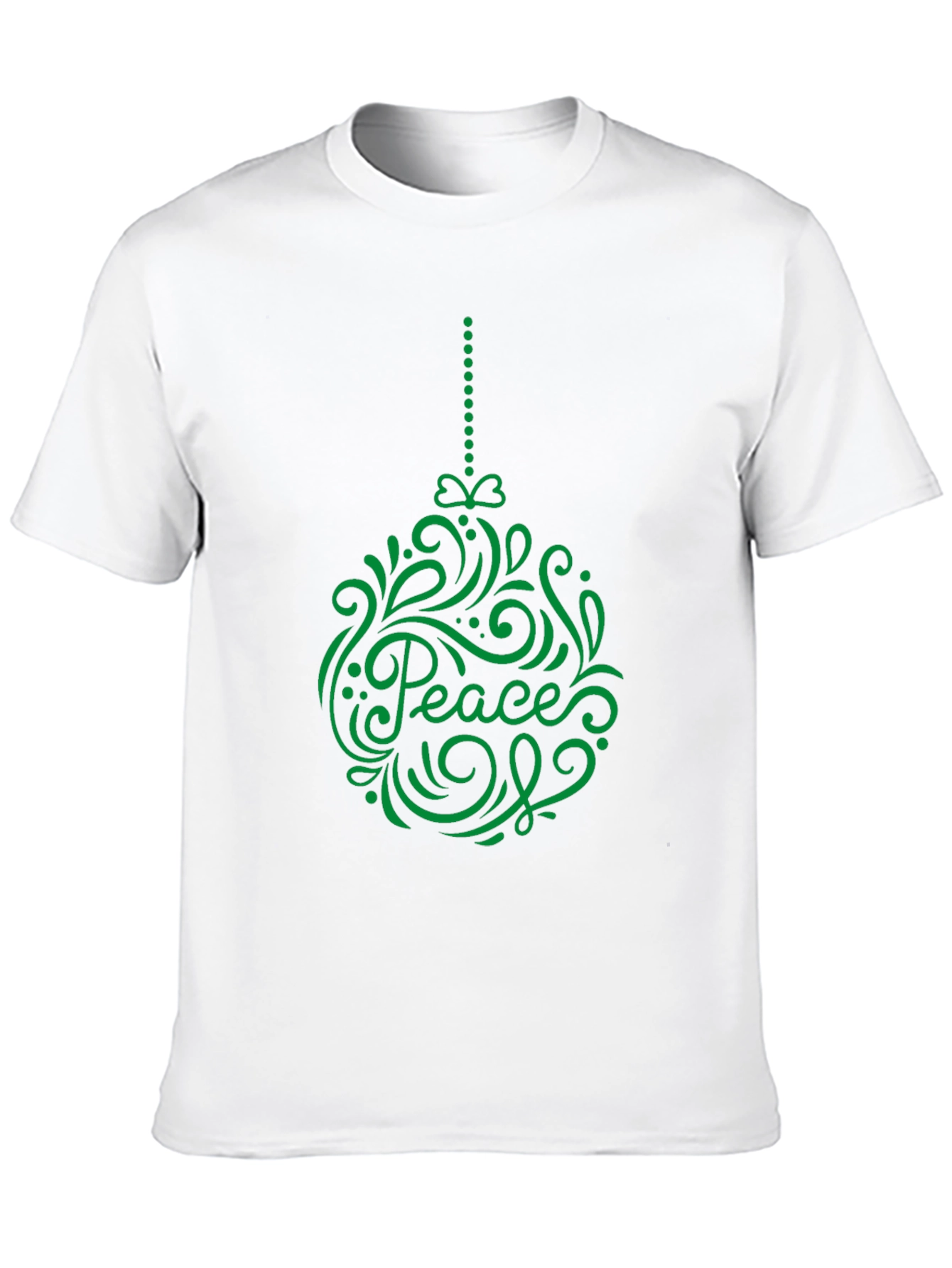Peace Ornament Graphic Tee - Holiday Cheer T-Shirt