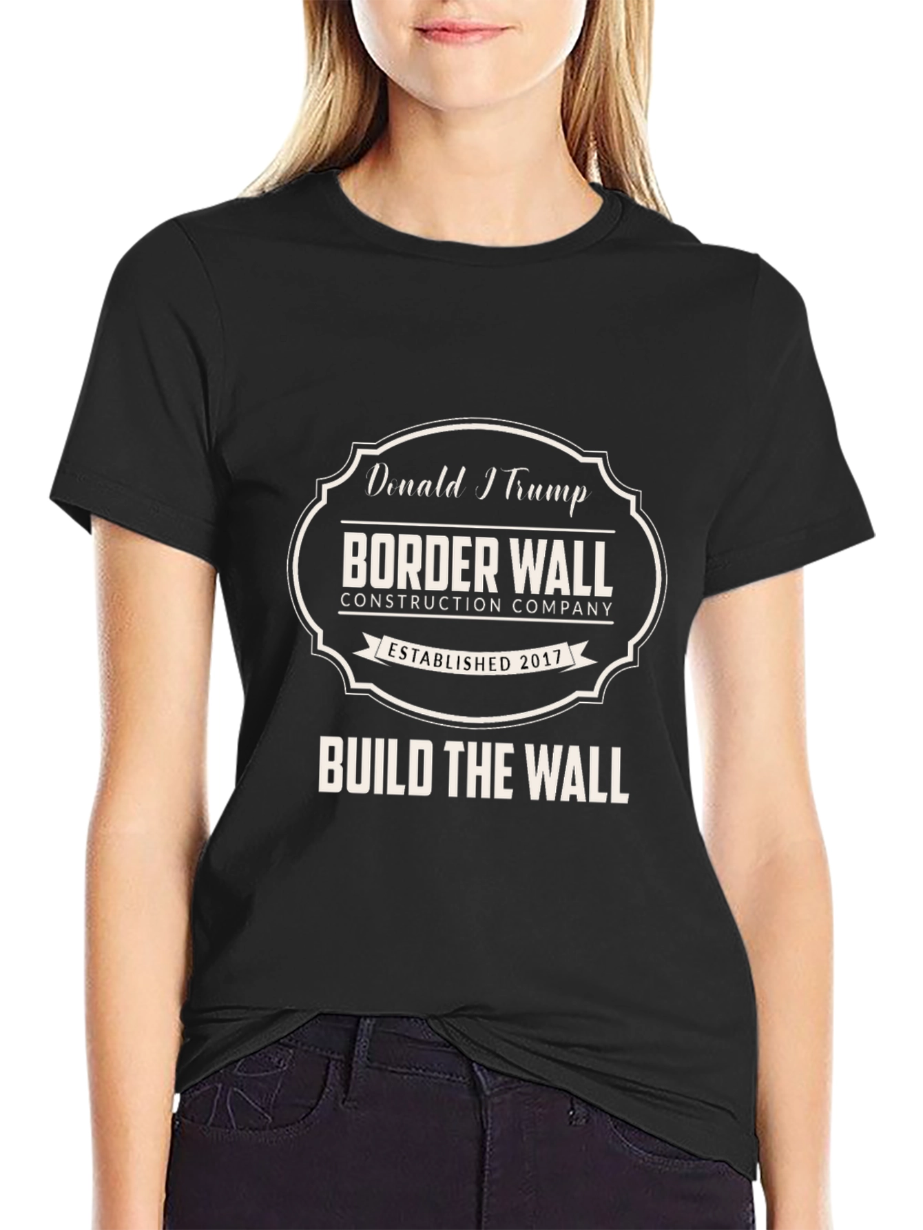 Donald Trump Border Wall Construction Company T-Shirt
