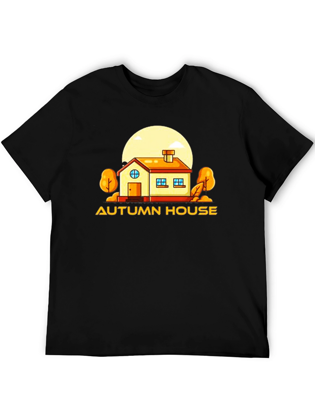 Autumn House Graphic Tee - Cozy Season Style