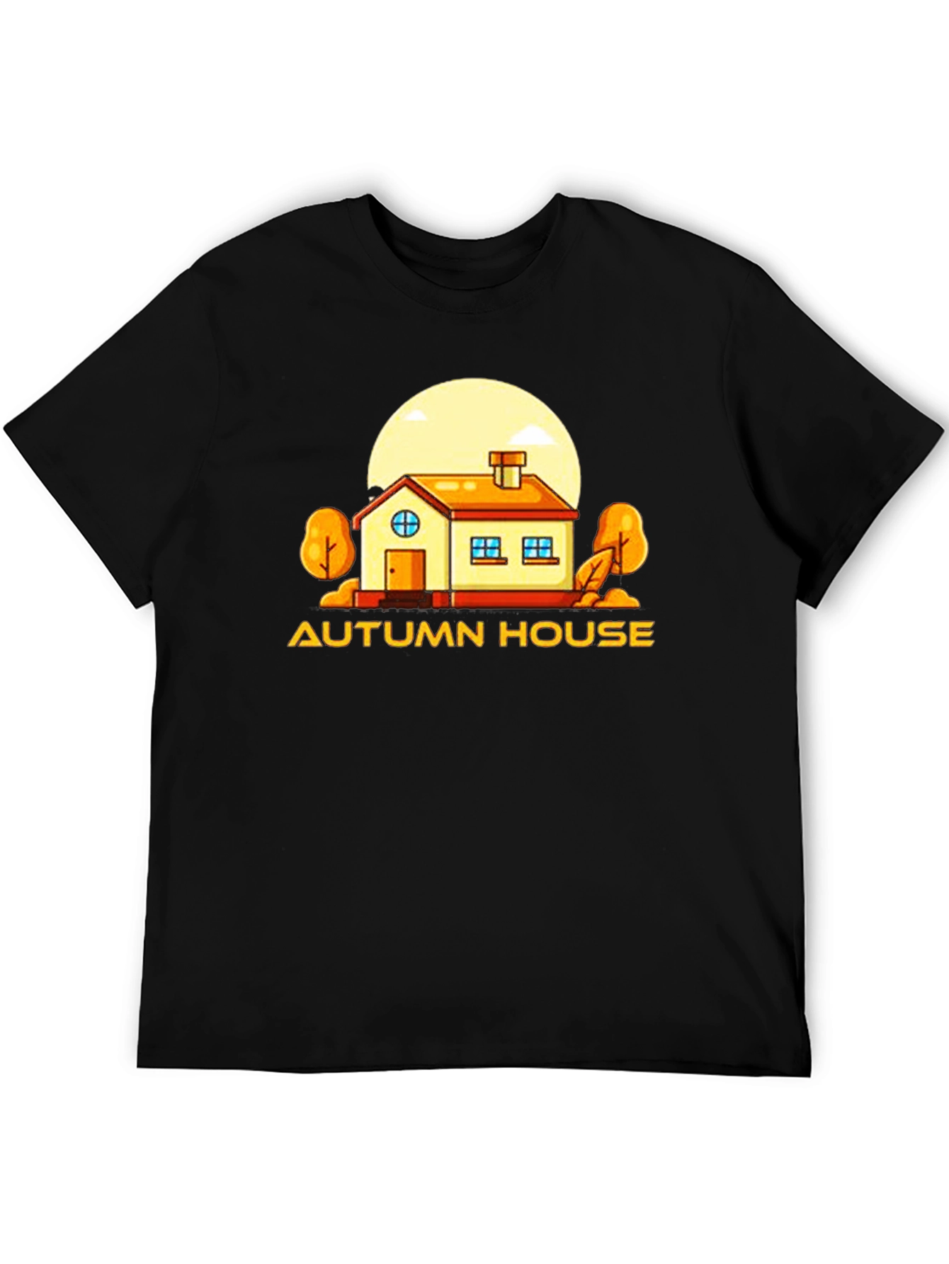 Autumn House Graphic Tee - Cozy Season Style