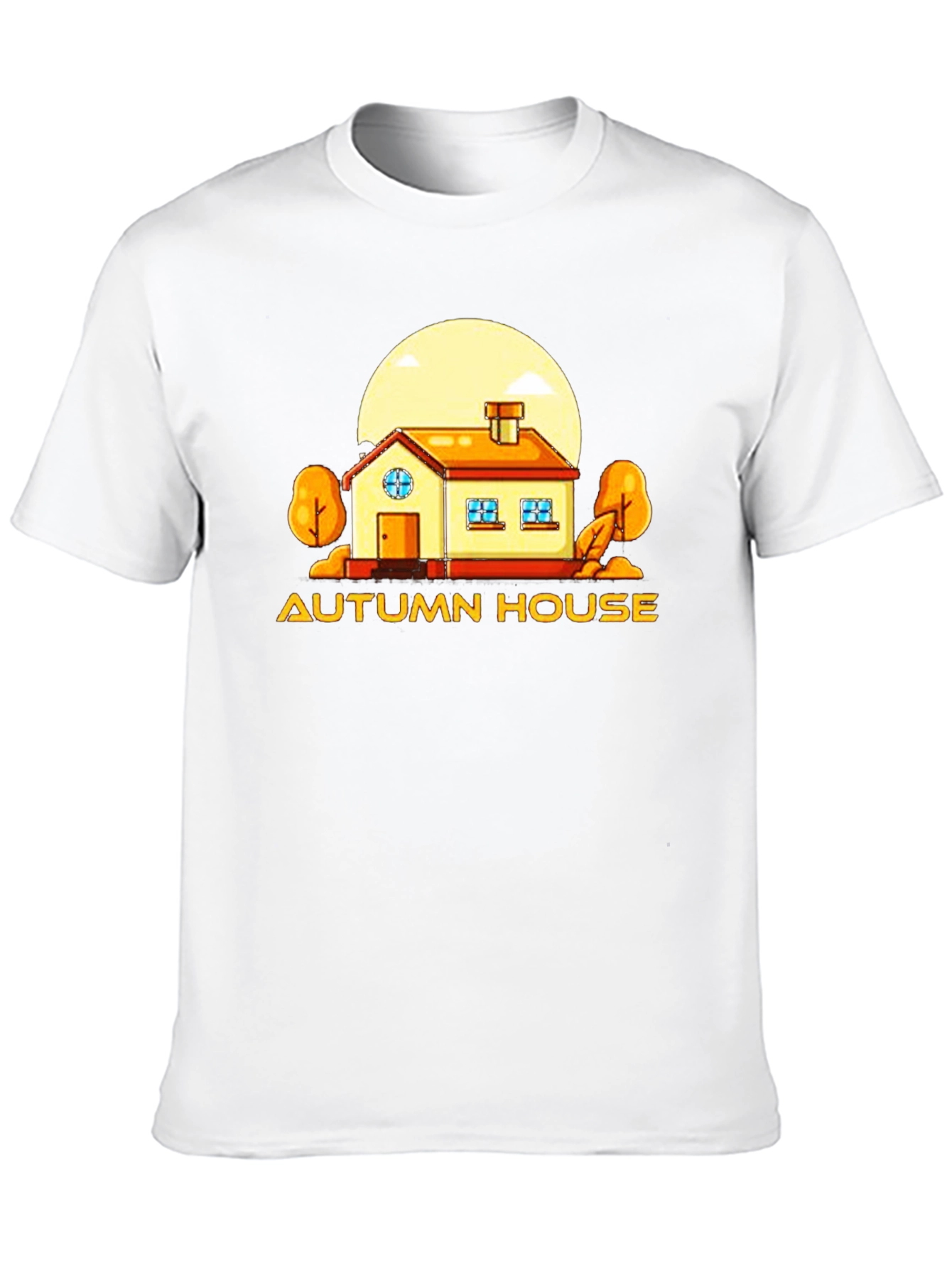 Autumn House Graphic Tee - Cozy Season Style
