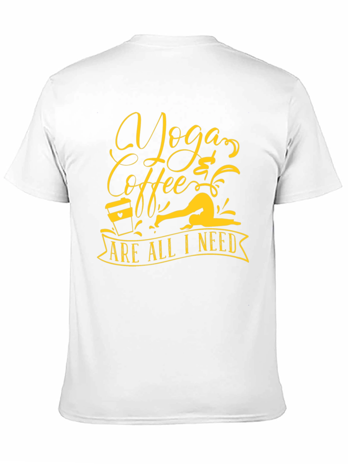 Yoga & Coffee Black Graphic Tee