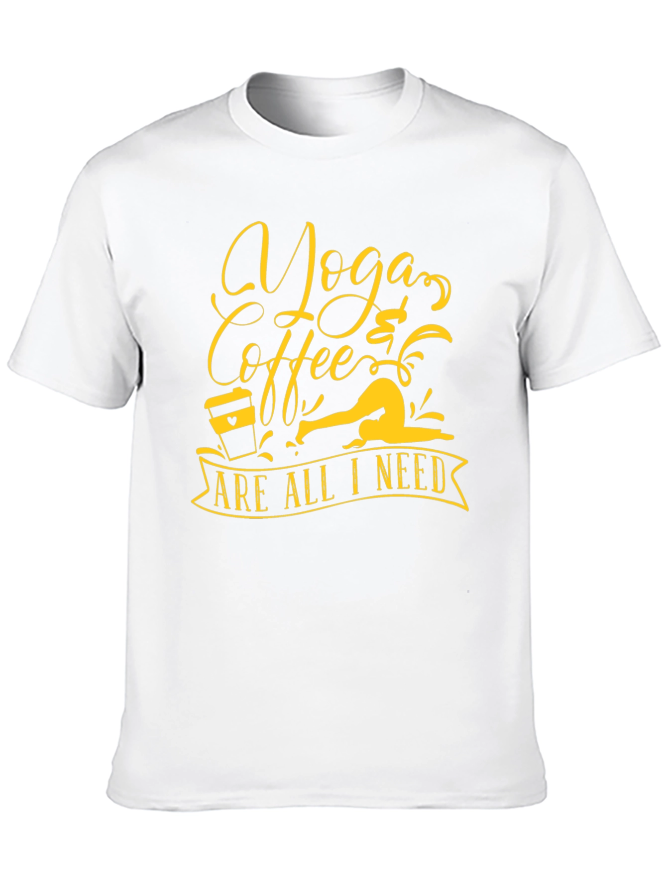 Yoga & Coffee Black Graphic Tee