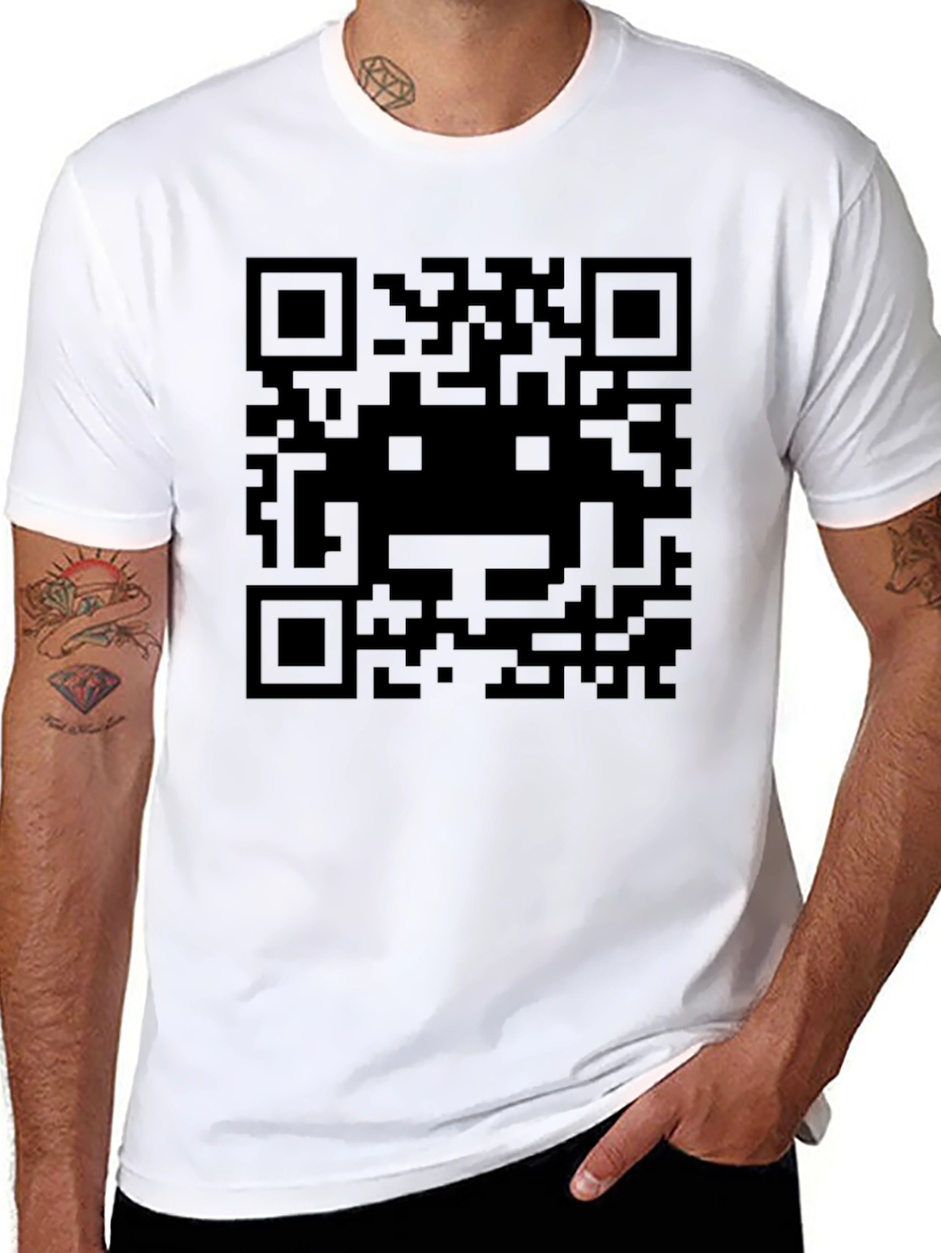 QR Code T-Shirt - Scan for a Surprise!