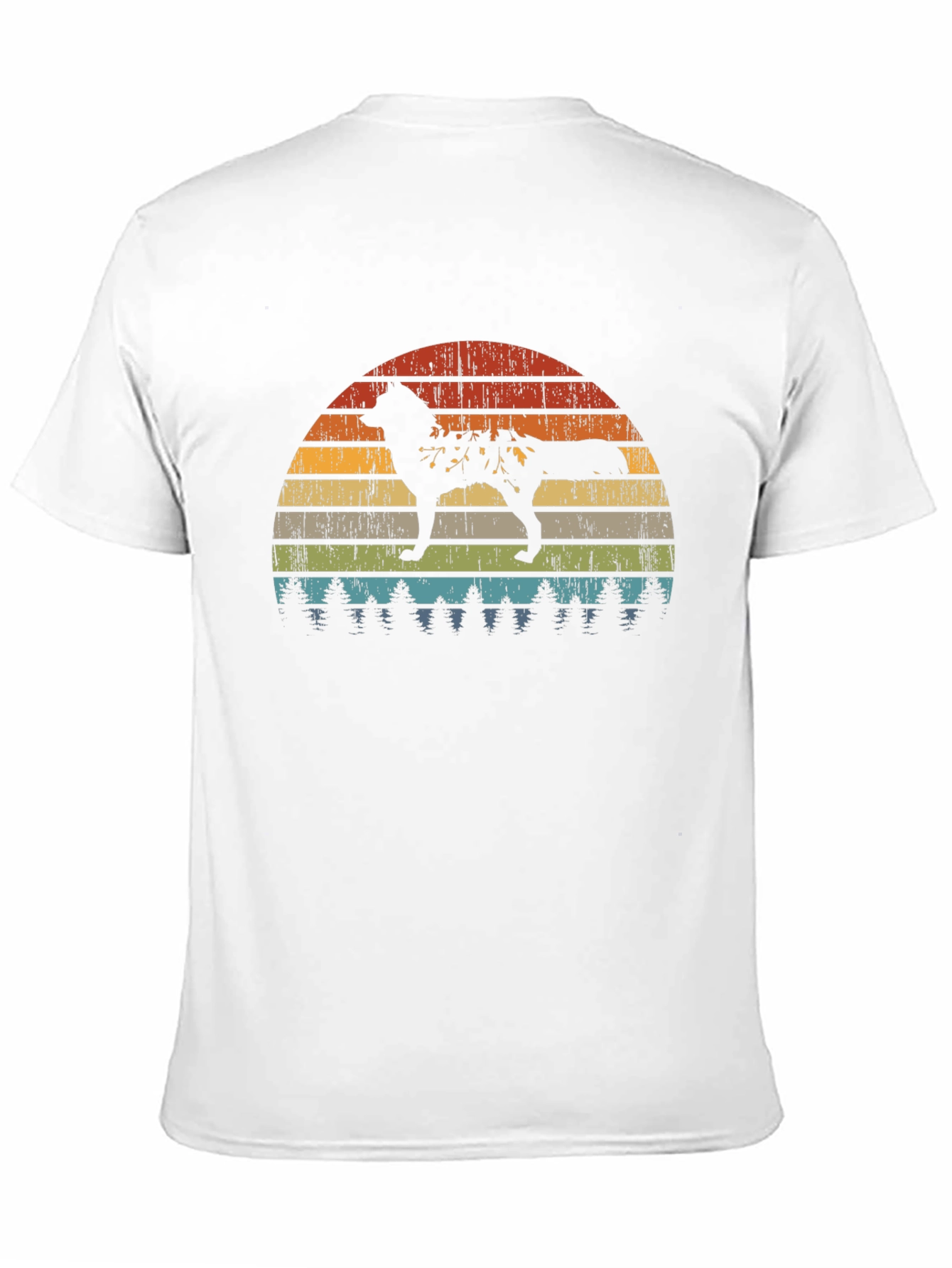 Vintage Sunset Wolf T-Shirt